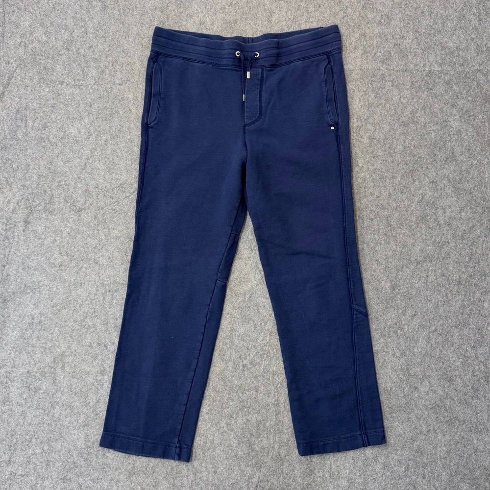 RLX Ralph Lauren Sport Navy Blue Terry Cloth Track Pants Women's Size Large